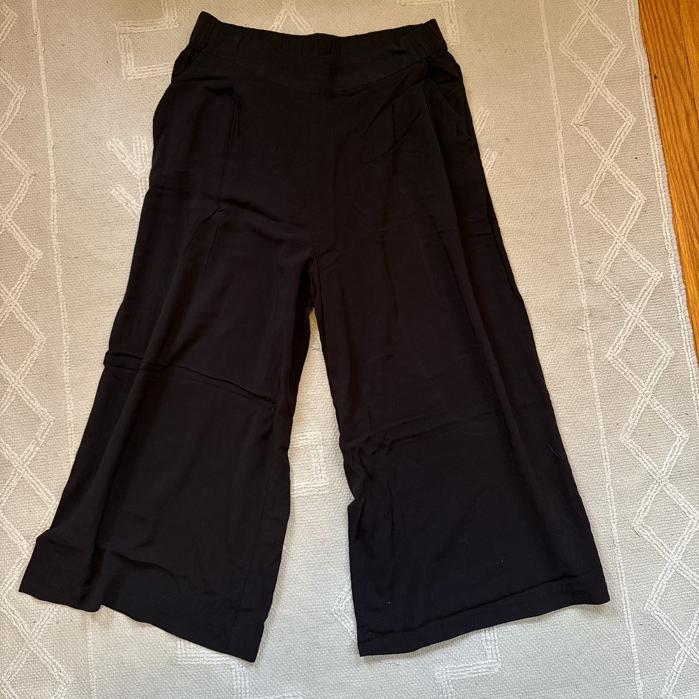 H&M Black Wide-Leg Women's Pants